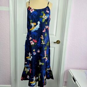 Hawaii Hangover Christmas Holiday Hawaiian Dress Size M Cotton Side Zip‎ New